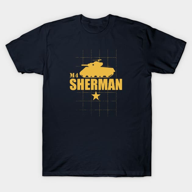 M4 Sherman Tank T-Shirt by TCP